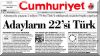 CUMHURIYET 07.09.2002 - ADAYLARIN 22'si TRK