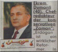 Almanya'n�n en fazla satan gazetesi Bild 23.09.2004 tarihli n�snas�nda ZAMAN gazetesinin logosunu ARAP�A AL-ZAMAN olarak verdi.