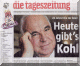 TAZ - 27.09.2003: "Feindliche �bernahme" - Sol e�ilimli Tageszeitung'u bir g�nl���ne 'sevgili d��manlar�' Bild'in ekibi haz�rlad�. Bu uygulama i�in 'eski d��manlar bar��t�' yorumu yap�ld�. - G�RSEL K�KSAL - Milliyet - Frankfurt