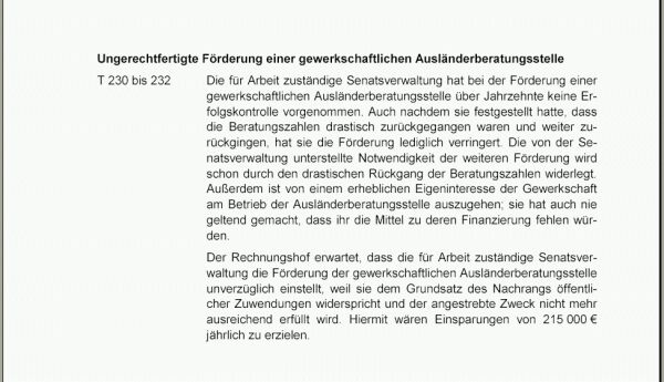Rechnunghof von Berlin - Jahresbericht 2003