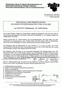 TBB Genel Kurul 2000 Tutanagi