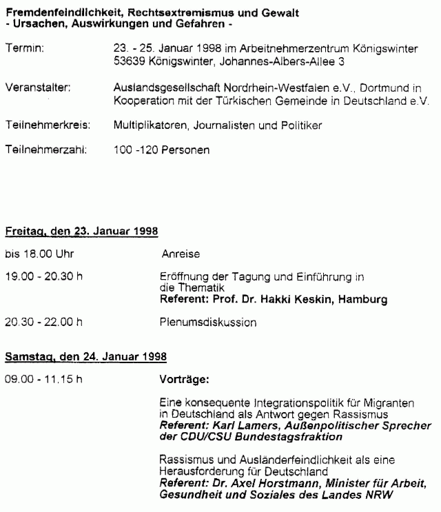  "Seminar-Programm"