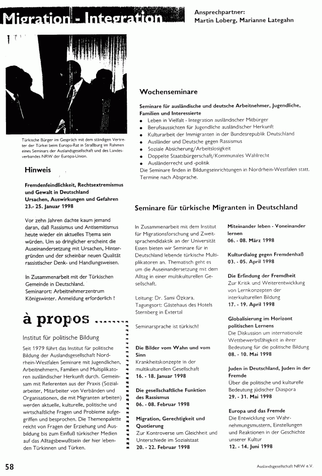  "Seminar-Programm"
